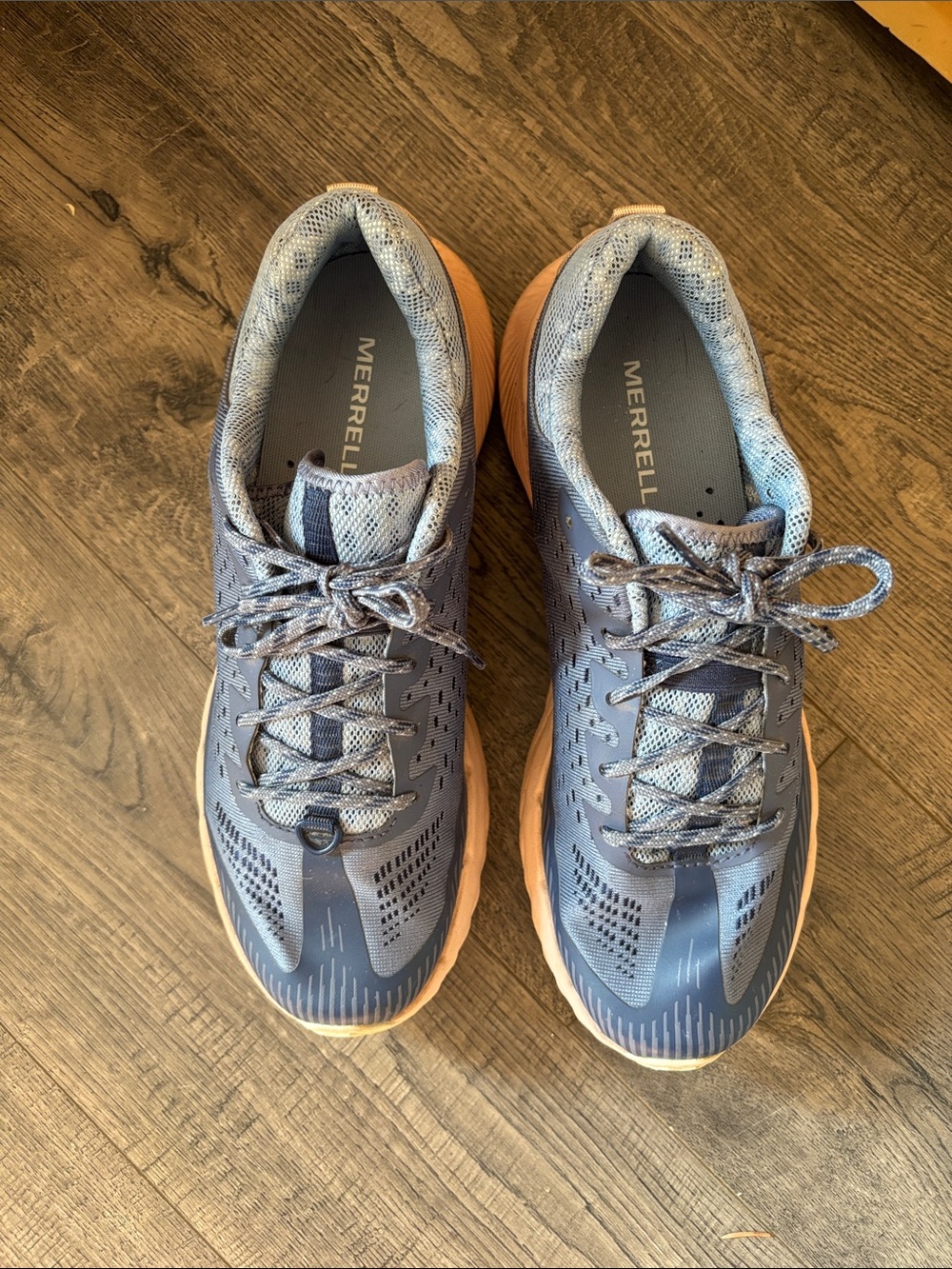 Women’s Merrell 9.5 trail running shoes, used, excellent